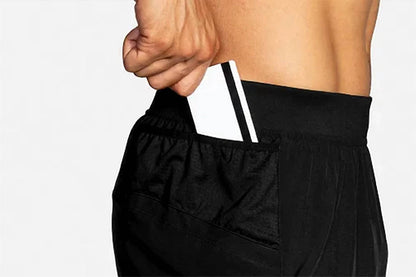 men's sherpa 7" athlethic shorts in black