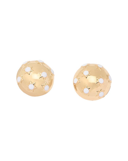 starburst dome clip-on earrings