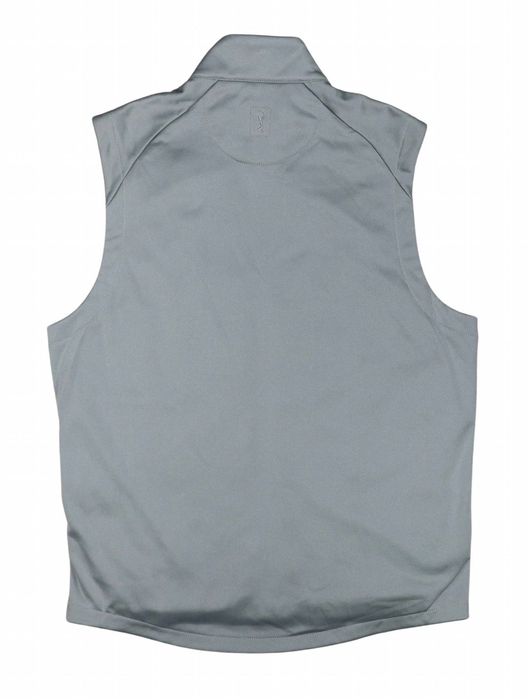 men's full-zip thermal stretch fleece lining golf vest in quarry
