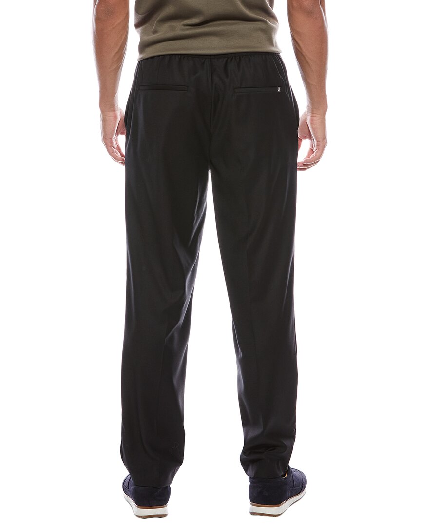 taper natural wool pant