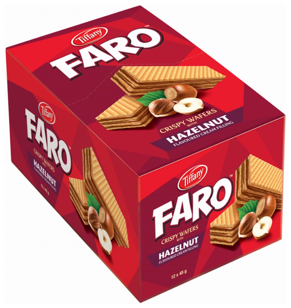 FARO CRISPY WAFERS WITH HAZELNUT 12  X40 gm