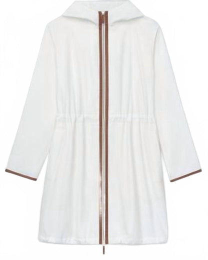 XSmall - white with leather trim