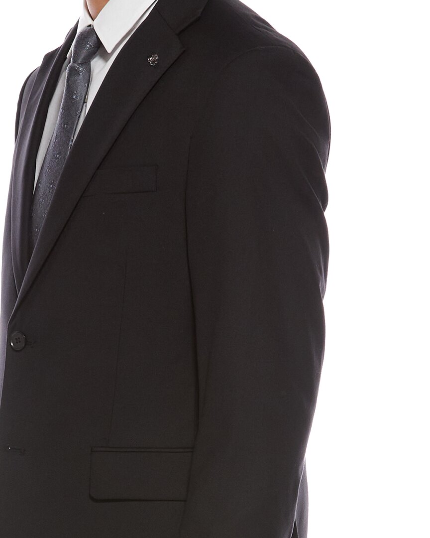 2pc suit with flat front pant