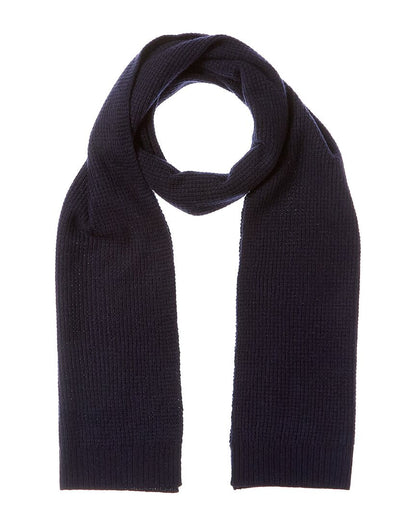 waffle stitch cashmere scarf