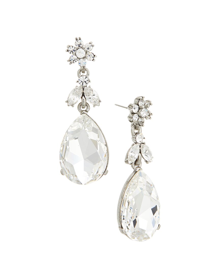 classic bold crystal teardrop earrings