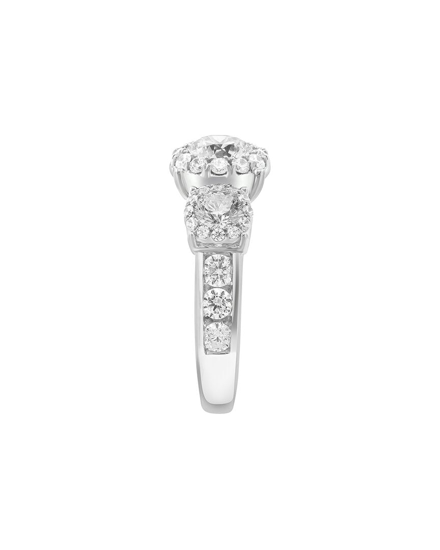 14k 2.89 ct. tw. lab-grown diamond ring