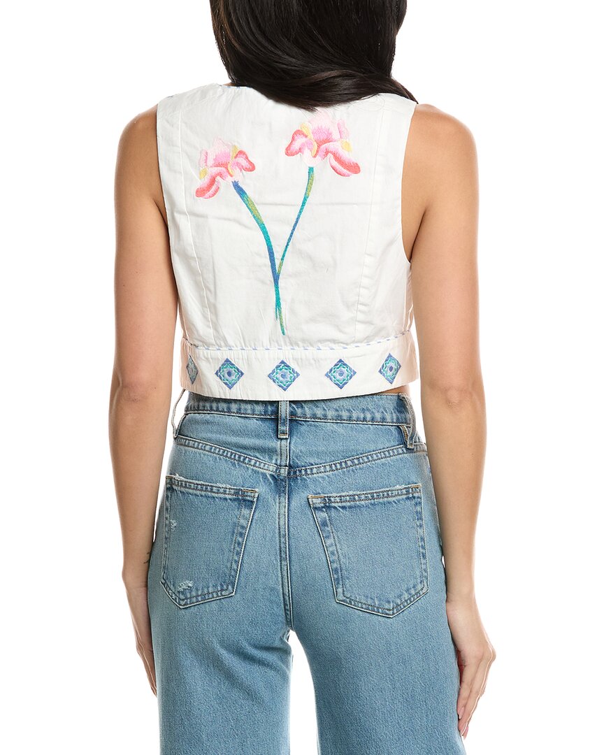 embroidered genevieve vest