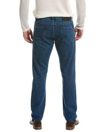 oiled blue slim fit jean