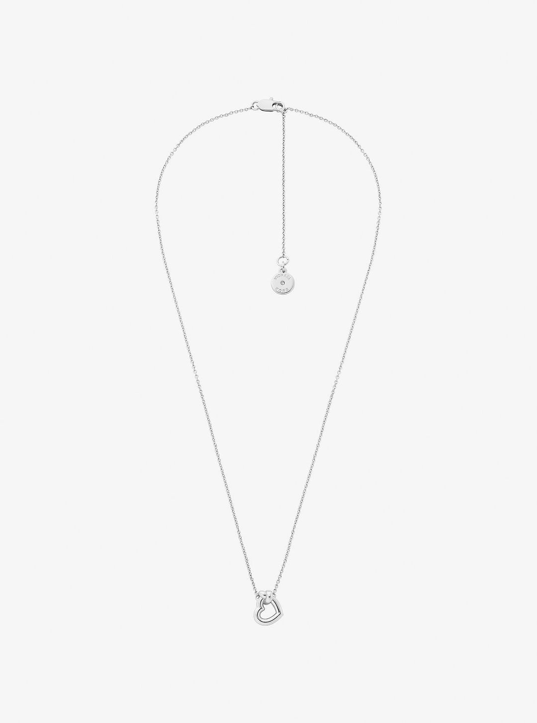 knotted heart necklace and earrings gift set