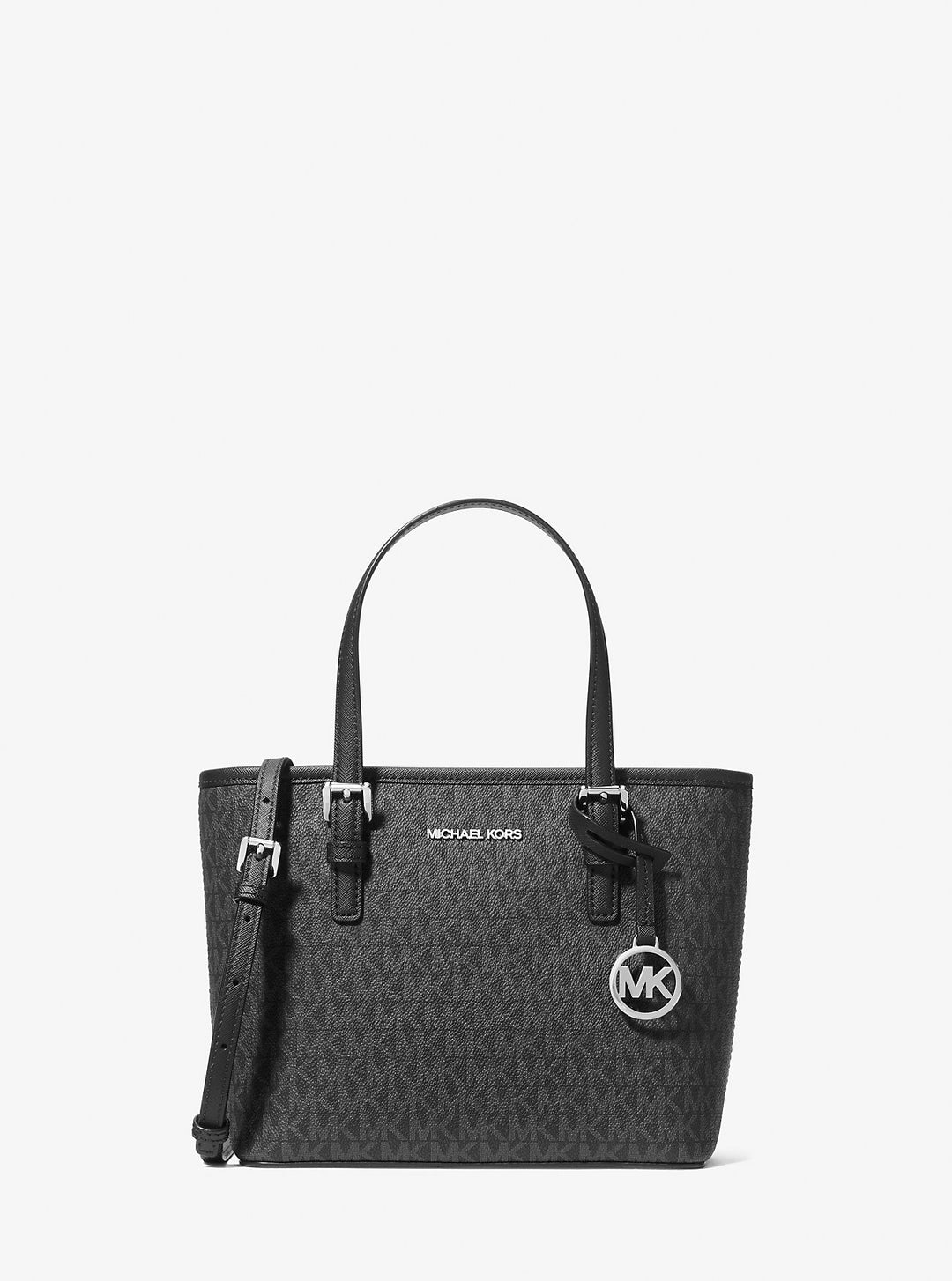 jet set travel extra-small logo top-zip tote bag