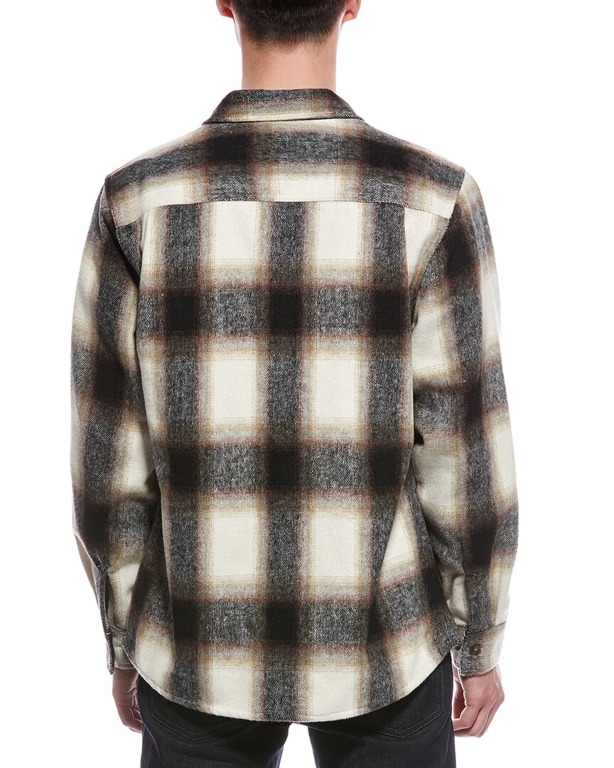 brushed plaid shirt jacket