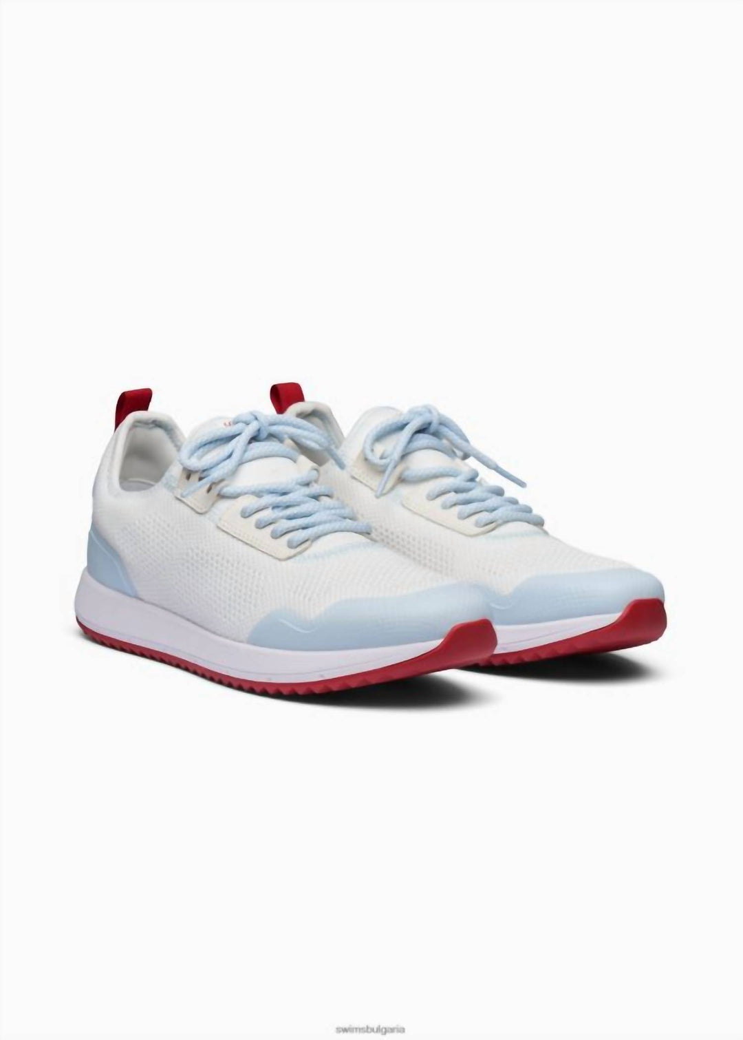 men's tasso runner shoe in white/ice blue