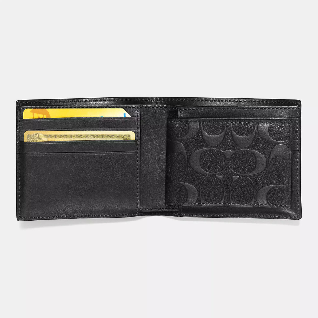 3 in 1 wallet in signature leather