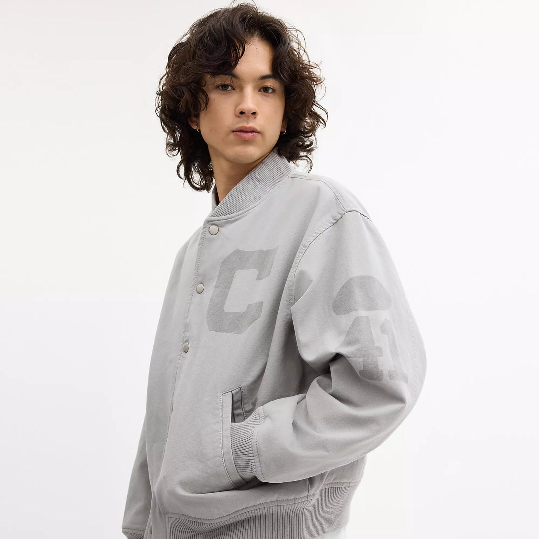 canvas varsity jacket