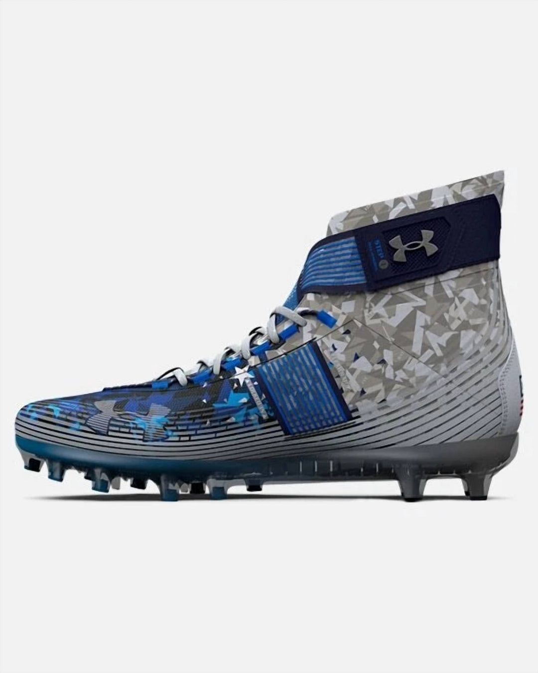 men's highlight mc le usa football cleats shoes in white red