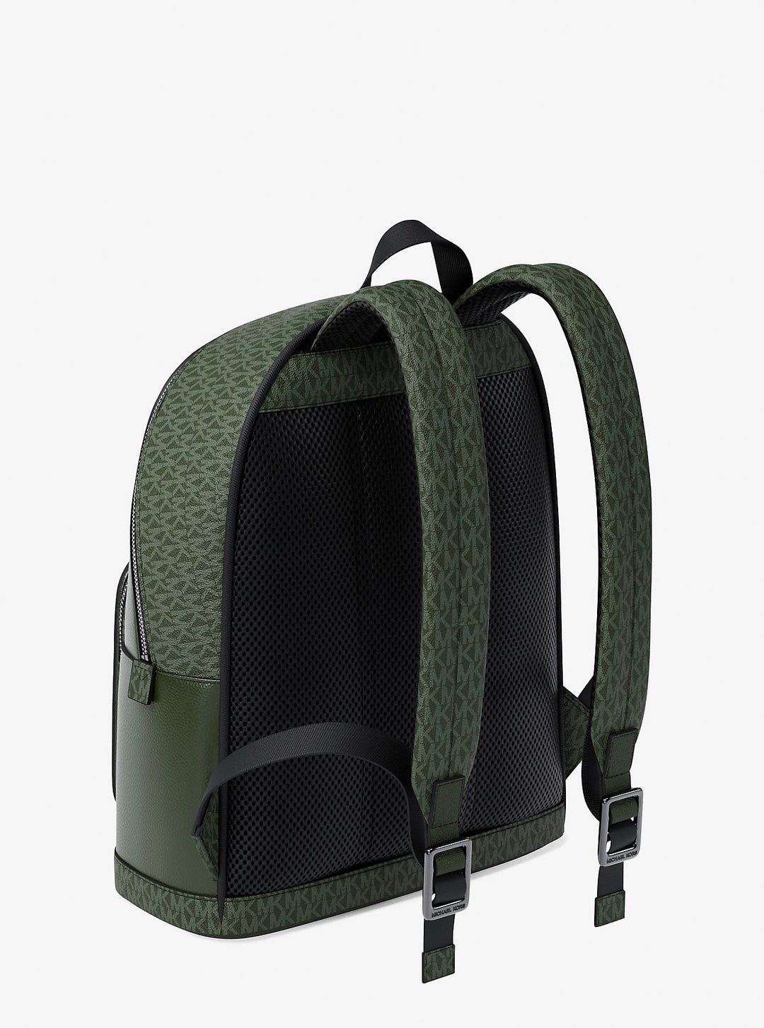 cooper medium pebbled leather and signature logo commuter backpack