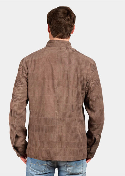 aegeus jacket in brown