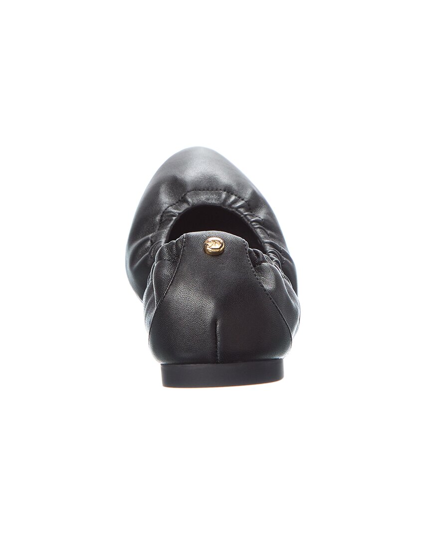 gabby scrunch rivet leather flat