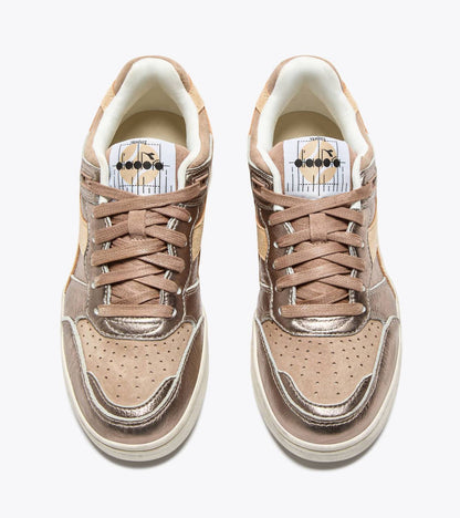 men's uniform heritage leather sneaker in brown