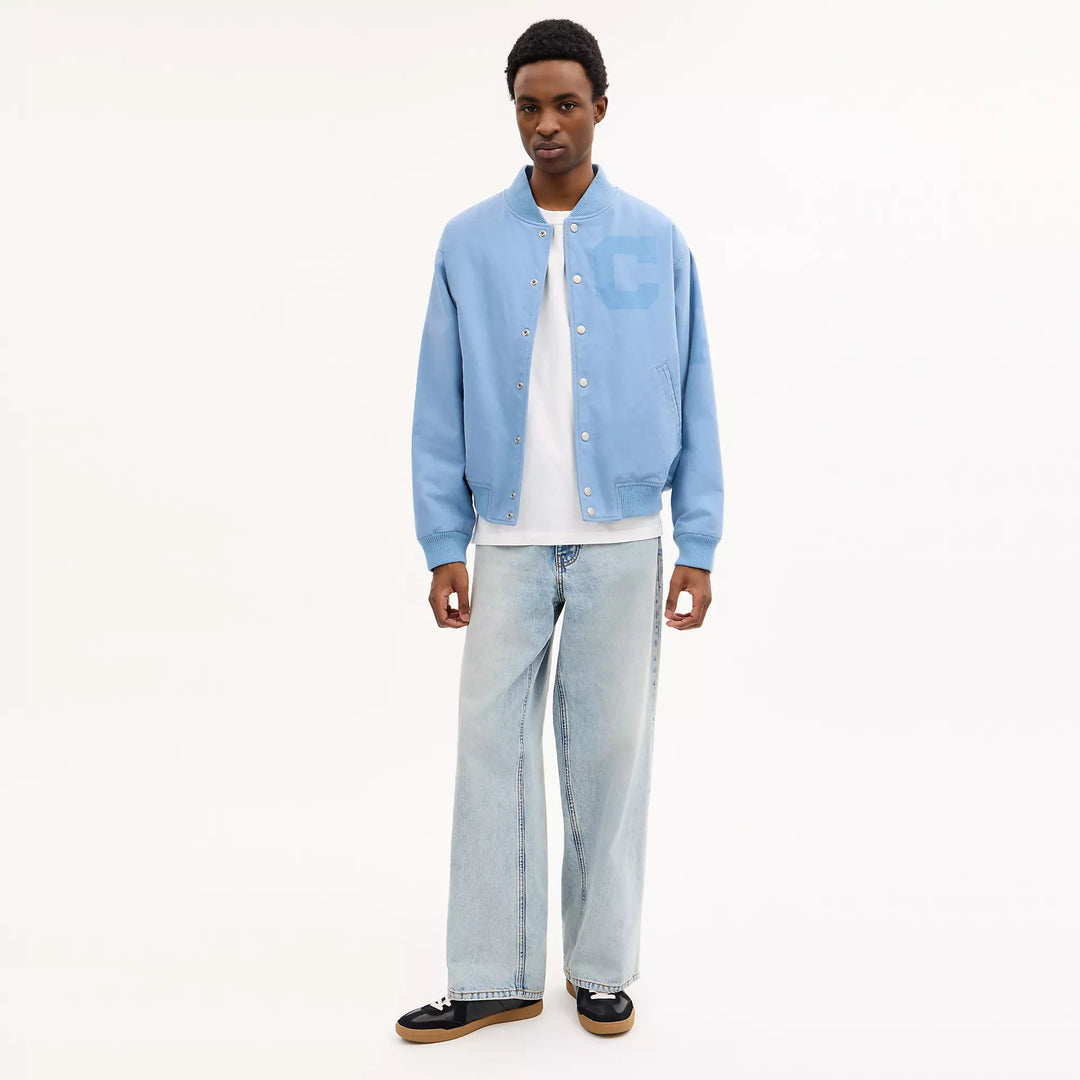 canvas varsity jacket