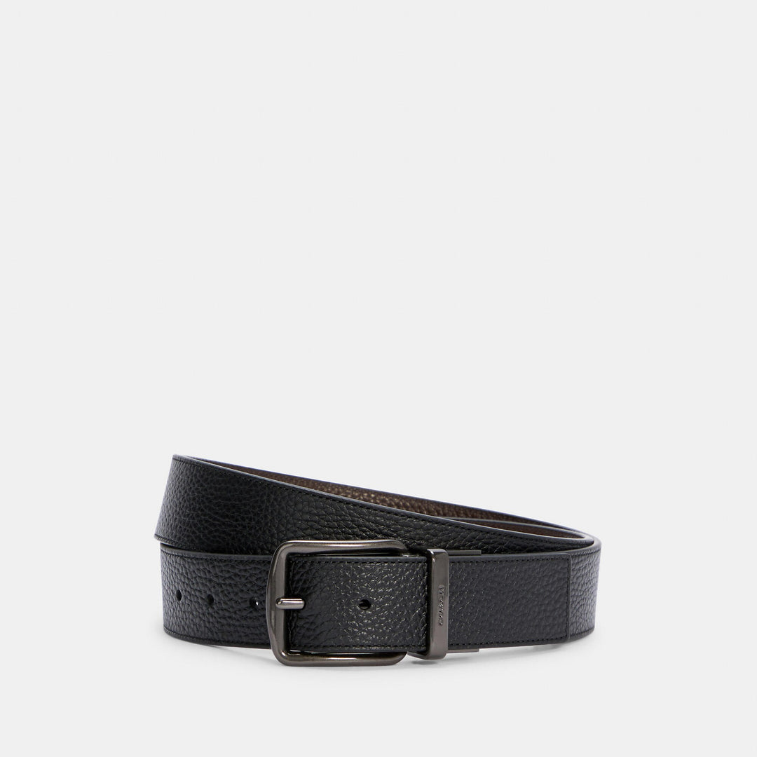 boxed harness buckle cut to size reversible belt, 38 mm