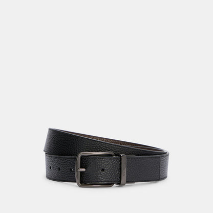 boxed harness buckle cut to size reversible belt, 38 mm