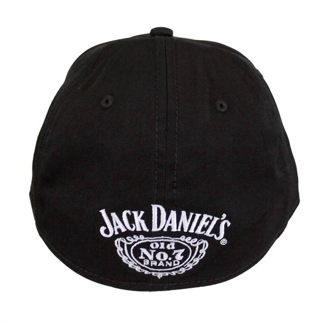 men's embroidered cap in black