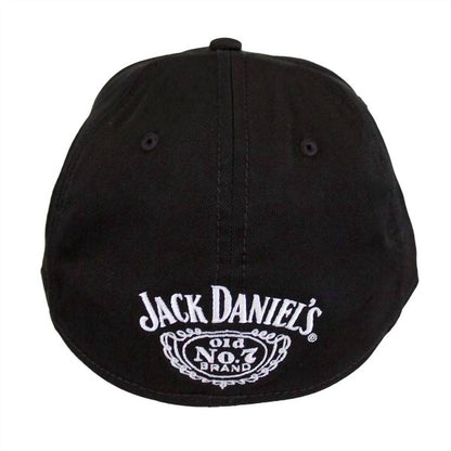 men's embroidered cap in black