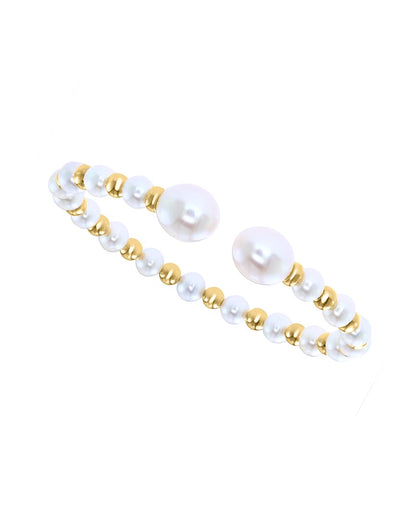 silver 5, 9mm pearl bracelet