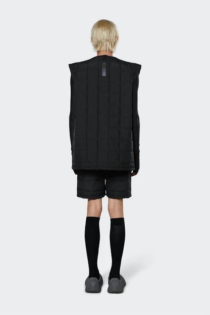 unisex versatile liner vest in black