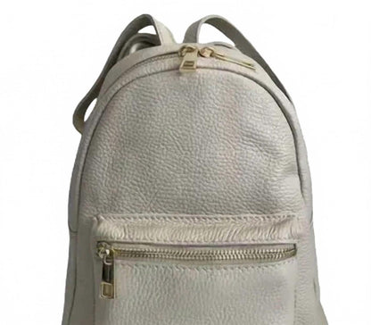women's small backpack in off white