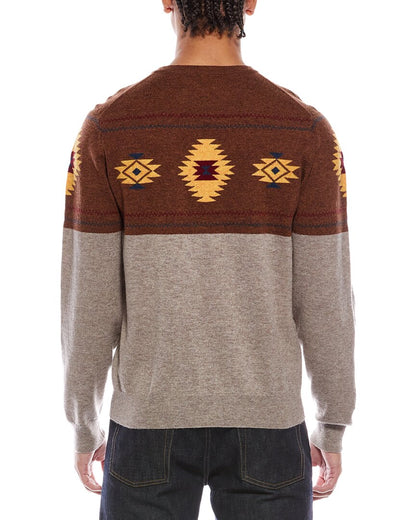 navajo wool & cashmere-blend crewneck sweater