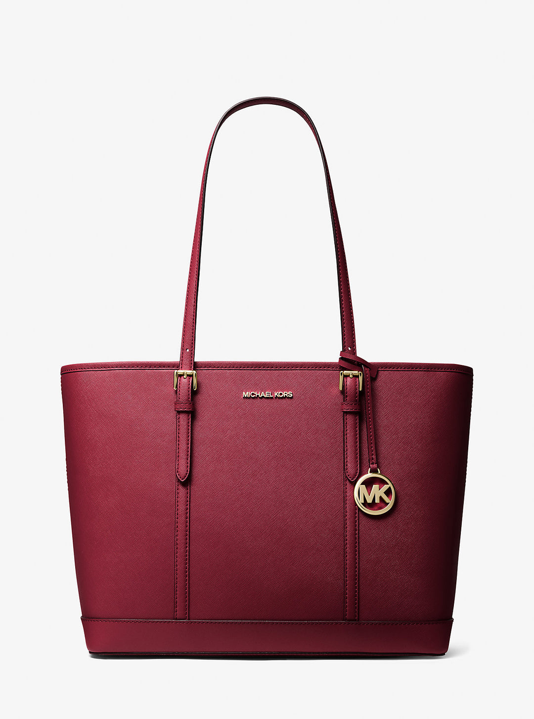 jet set travel large saffiano leather tote bag