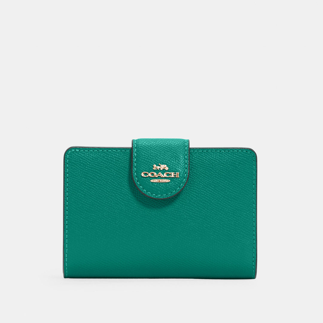 medium corner zip wallet