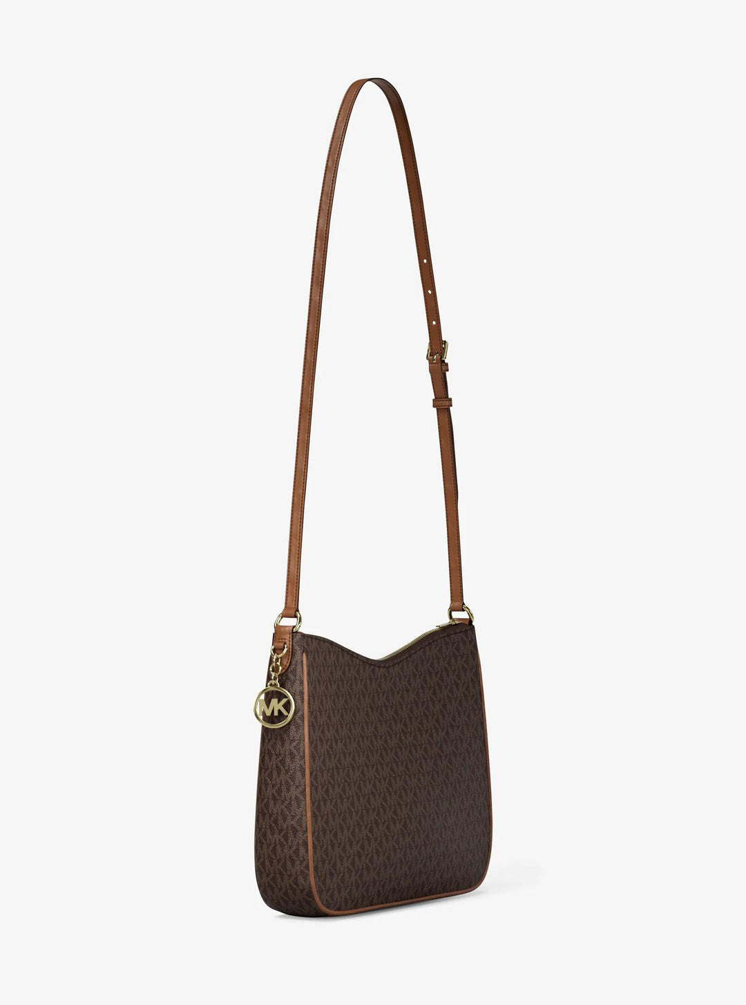 nayla medium signature logo messenger bag