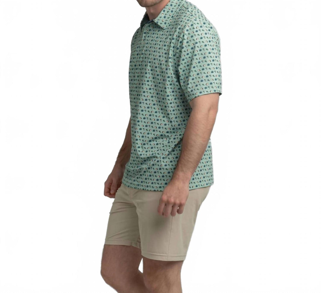 printed polo in tacos and tequlia