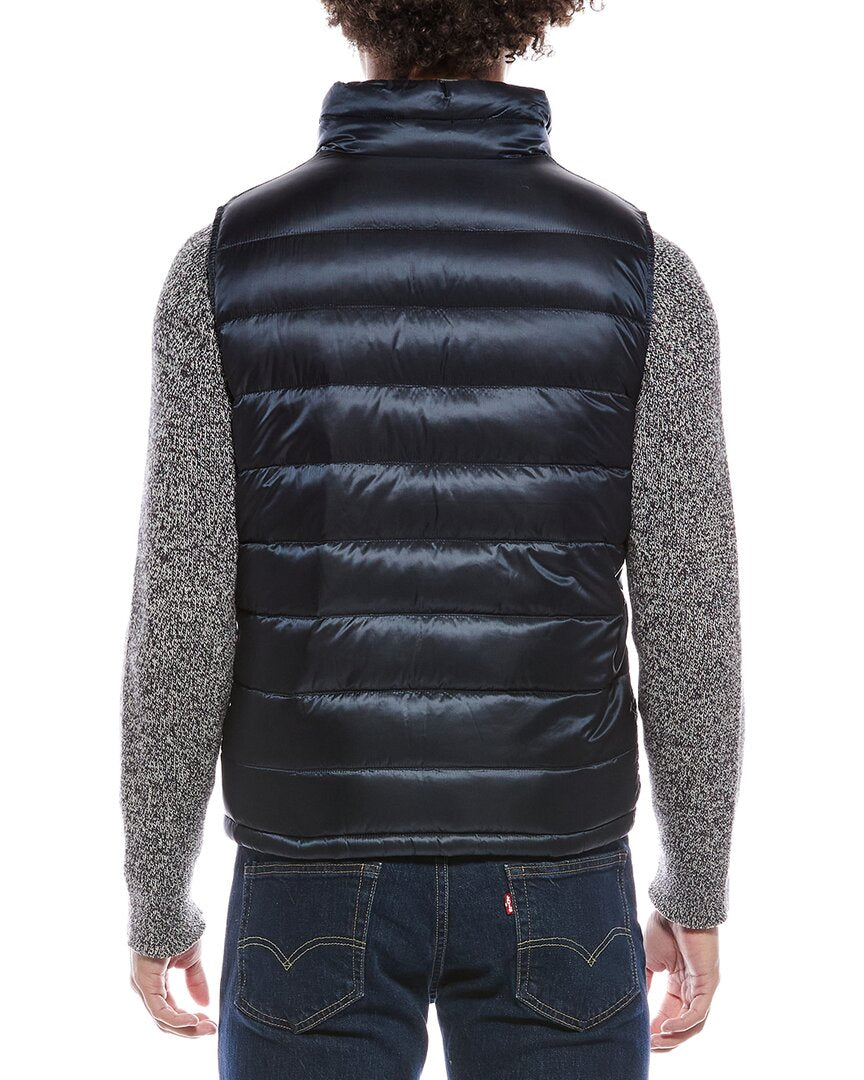 reversible puffer down vest