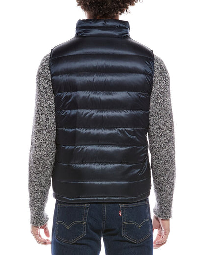 reversible puffer down vest