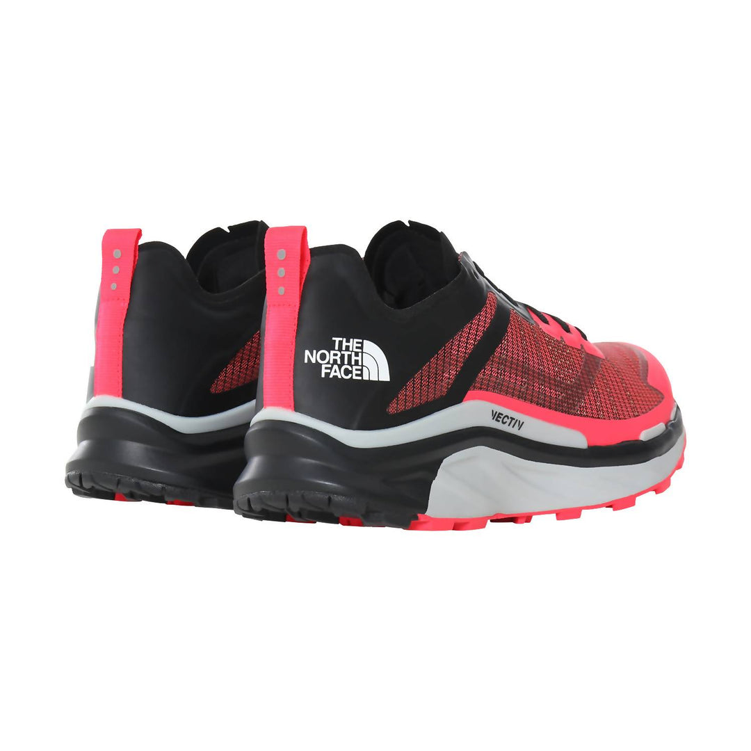 women's vectiv infinite trail running shoes in tnf black/brillant coral