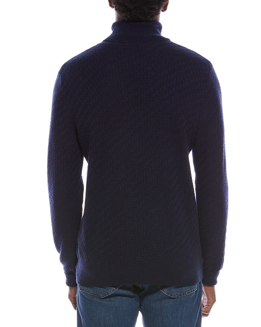 fancy stitch wool & cashmere-blend turtleneck sweater