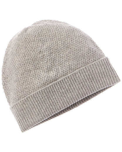 moss stitch cashmere hat