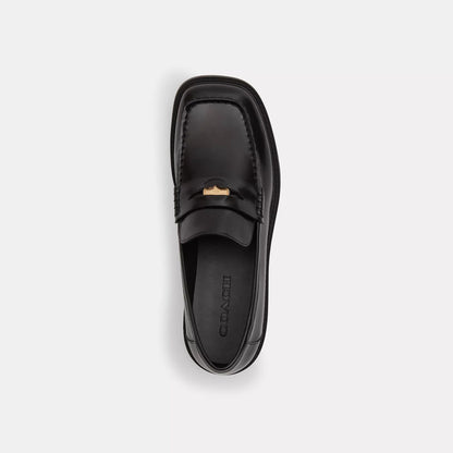 square toe loafer