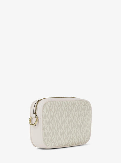 jet set small signature logo camera crossbody bag