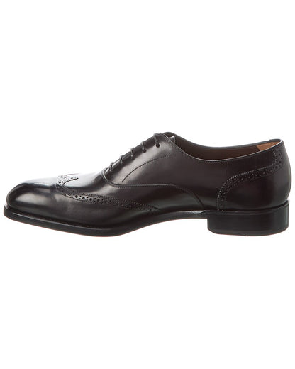 ferragamo leather dress shoe