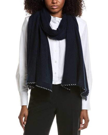 whipstitch cashmere wrap