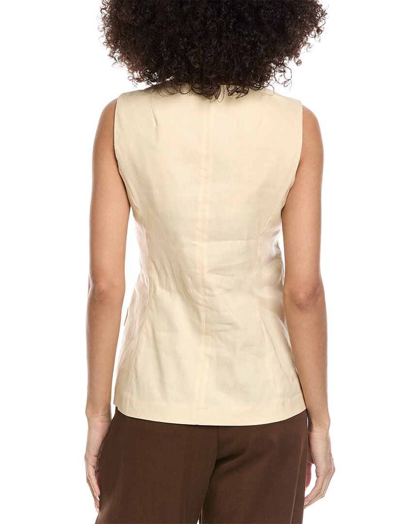 slade linen-blend vest