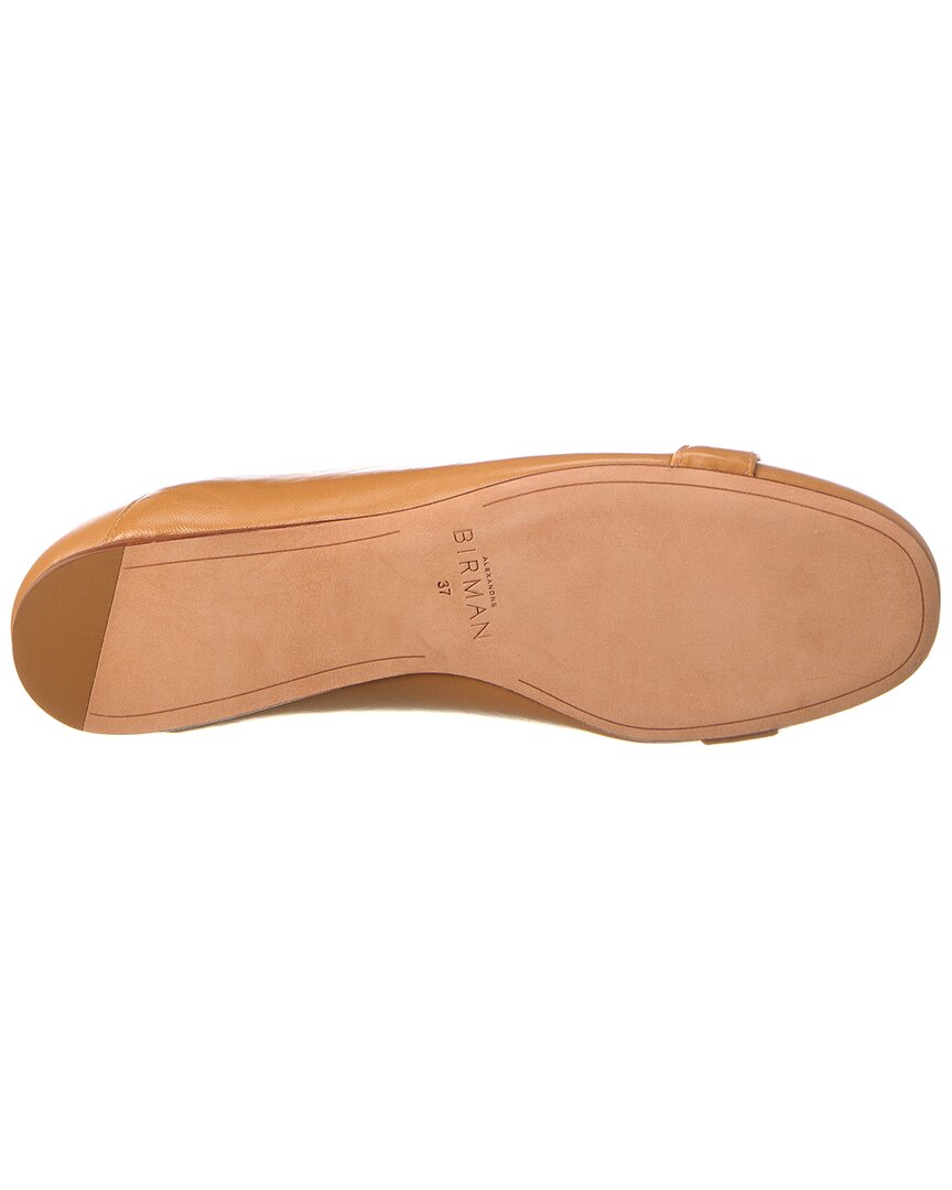 clarita collapsible leather flat
