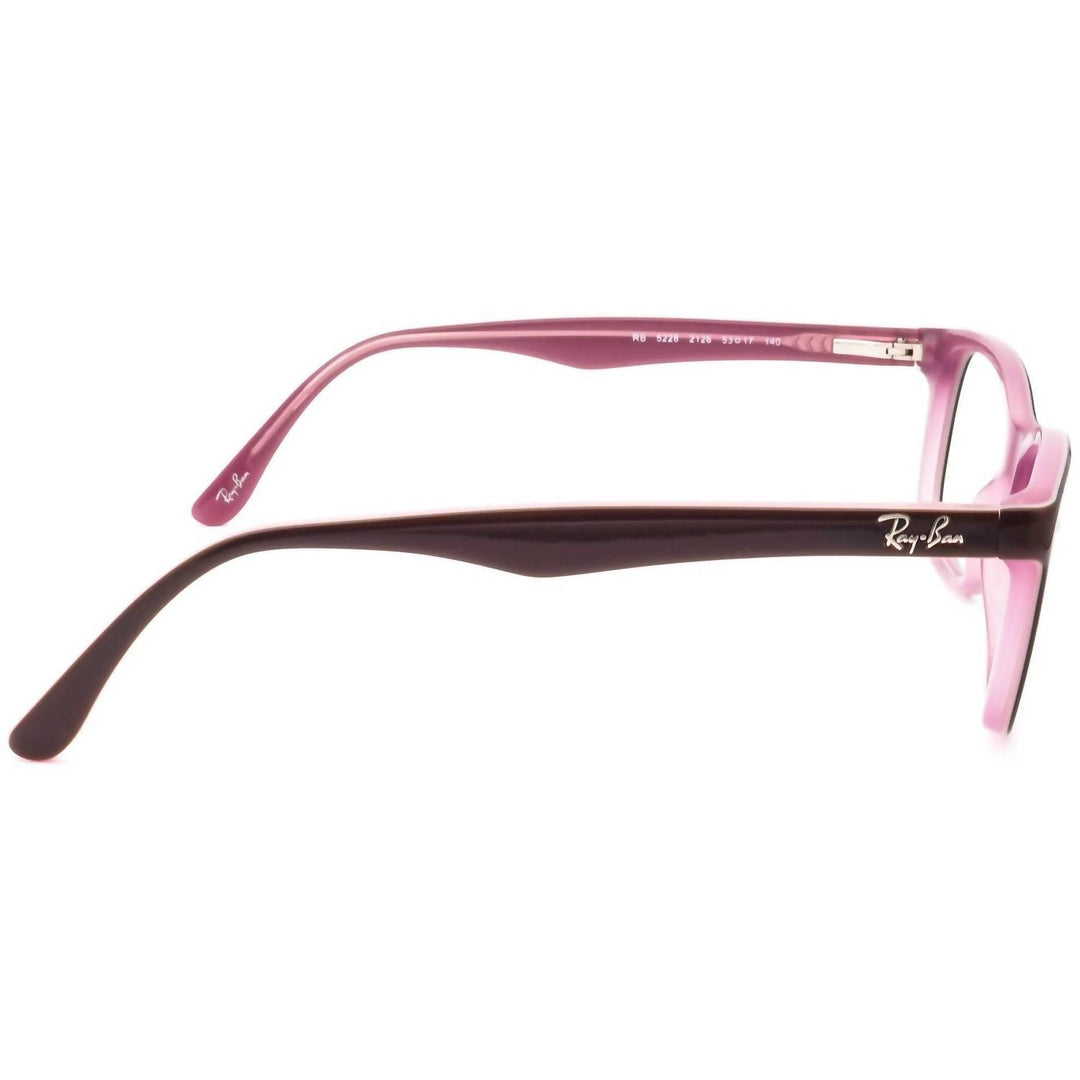 unisex rx5228 glasses in brown/ pink