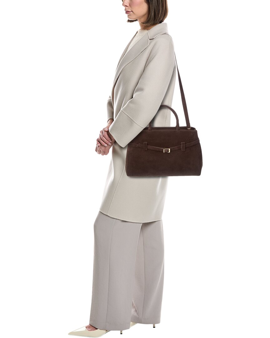 elspeth suede shoulder bag
