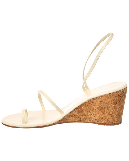 chora mid wedge leather sandal
